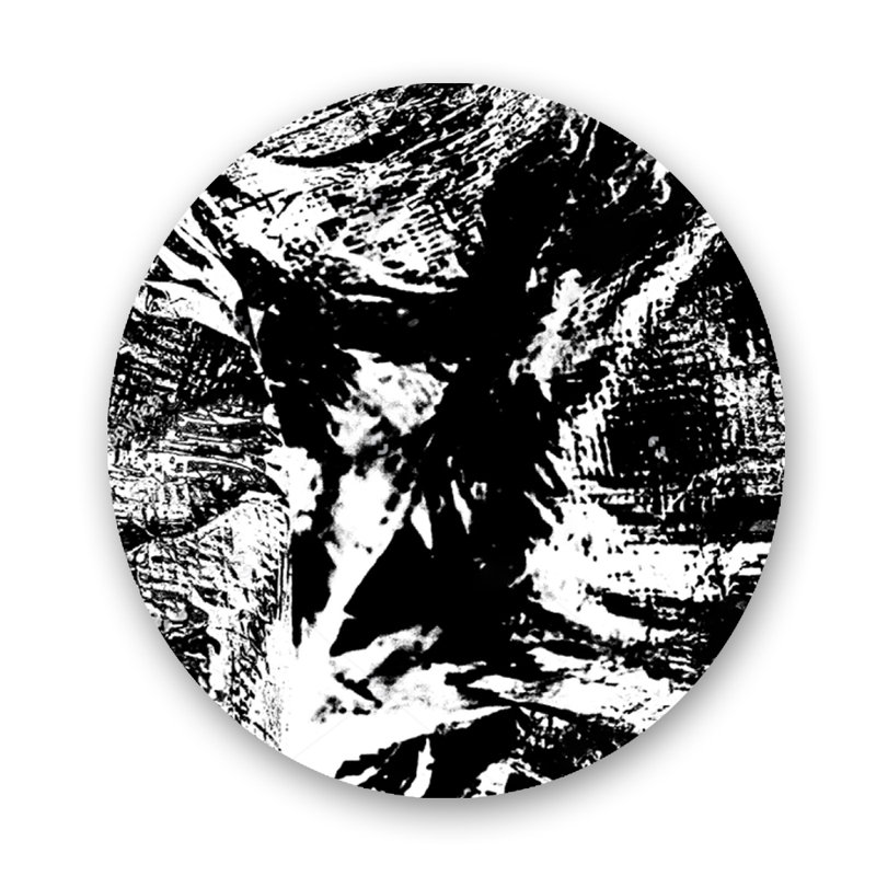 Riot Print, 36" H x 36" W, Metal