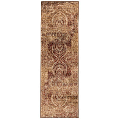 Tapis de couloir doré 8 pi