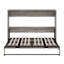 Lit armoire mural en bois