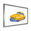 Voiture rétro jaune - peinture sur toile-67406519-67406520