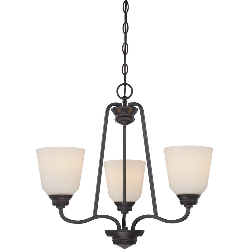 Hardiman 3 - Light Classic / Traditional Chandelier, Mahogany Bronze