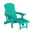 Chaise berçante pliante en PEHD pour l'extérieur Adirondack avec repose-pieds rétractable -615834107
