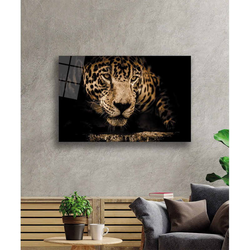 Élégante peinture décorative en verre trempé 18,1 po x 28,3 po | 100% verre trempé, épaisseur: 0,16 pouce | Superbe œuvre d'art pour la décoration intérieure, le salon et les espaces de bureau, durable et facile à nettoyer
