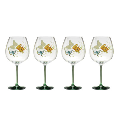 Lenox Butterfly Meadow Balloon Wine Glasses, Set Of 4