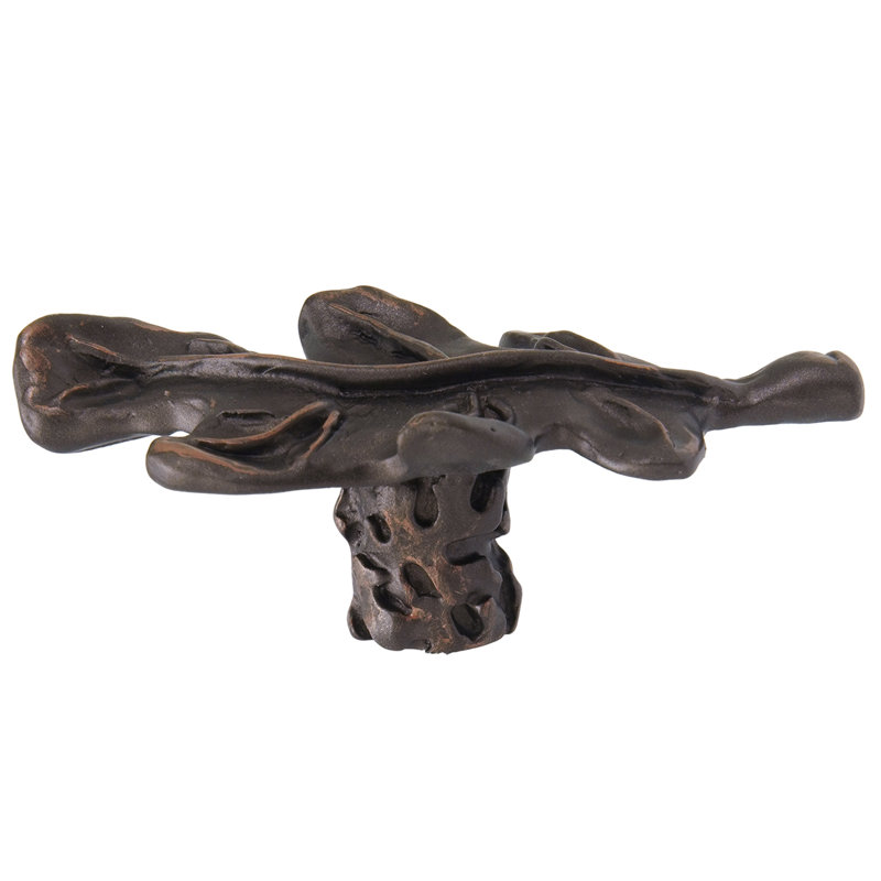 Lodge oak leaf knob in finish Chalice, Oil Rub Bronze