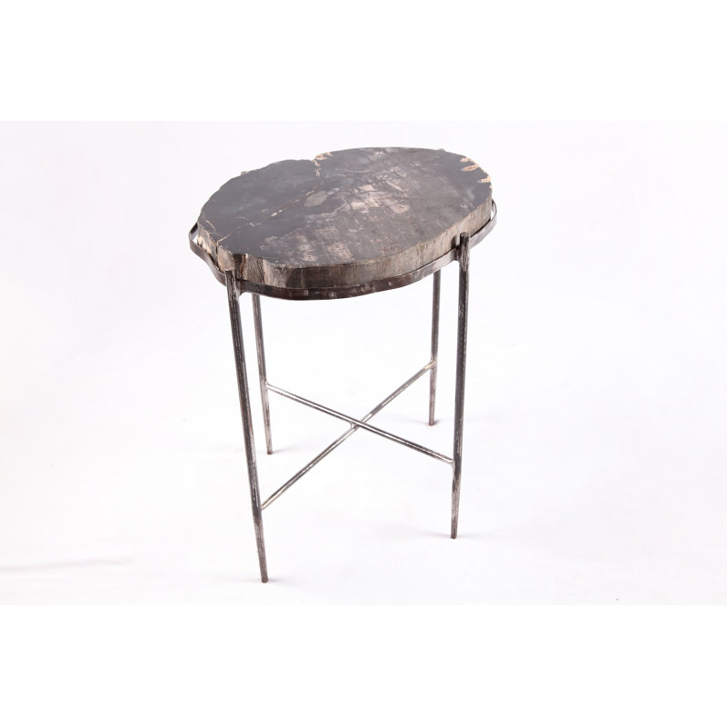 Solid Wood Top End Table