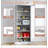 Metal Kitchen Pantry Cabinet - 72" Tall Storage with 5 Adjustable Shelves,Freestanding Cabinet for Kitchen/Pantry/Bathroom