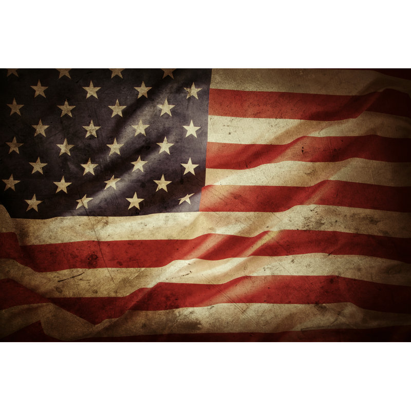 American Flag by STILLFX - Wrapped Canvas Print, 61cm H x 91cm W x 3.8cm D