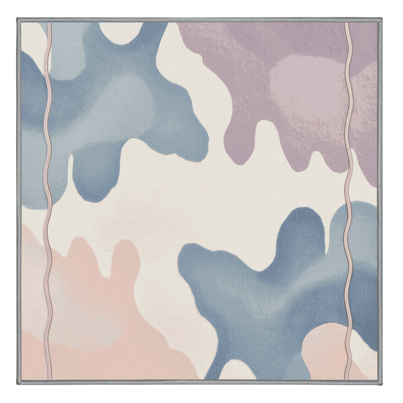 Blush Horizon Rug, Square 7'