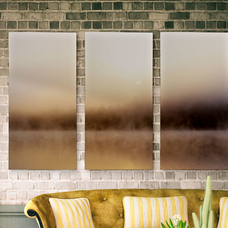 Break of Dawn-impression d’art graphique sur toile 3 pièces, H 24 po x l 36 po x P 1,5 po