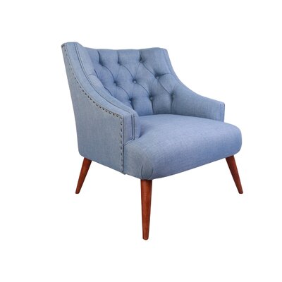 Mcwilliams 28.74"" W Tufted Polyester Armchair -  East Urban Home, 64ADBD8F98934D659A7C4B27FE6EE196