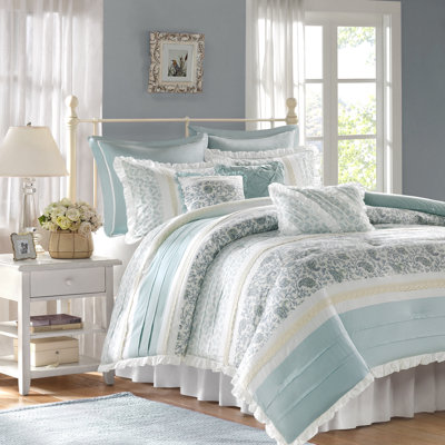 Ensemble d'édredon en percale de coton 9 pièces Dawn