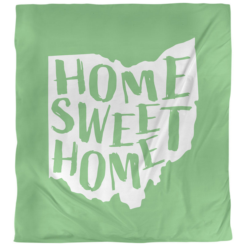 Housse de couette simple home ohio, Vert, Polyester brossé