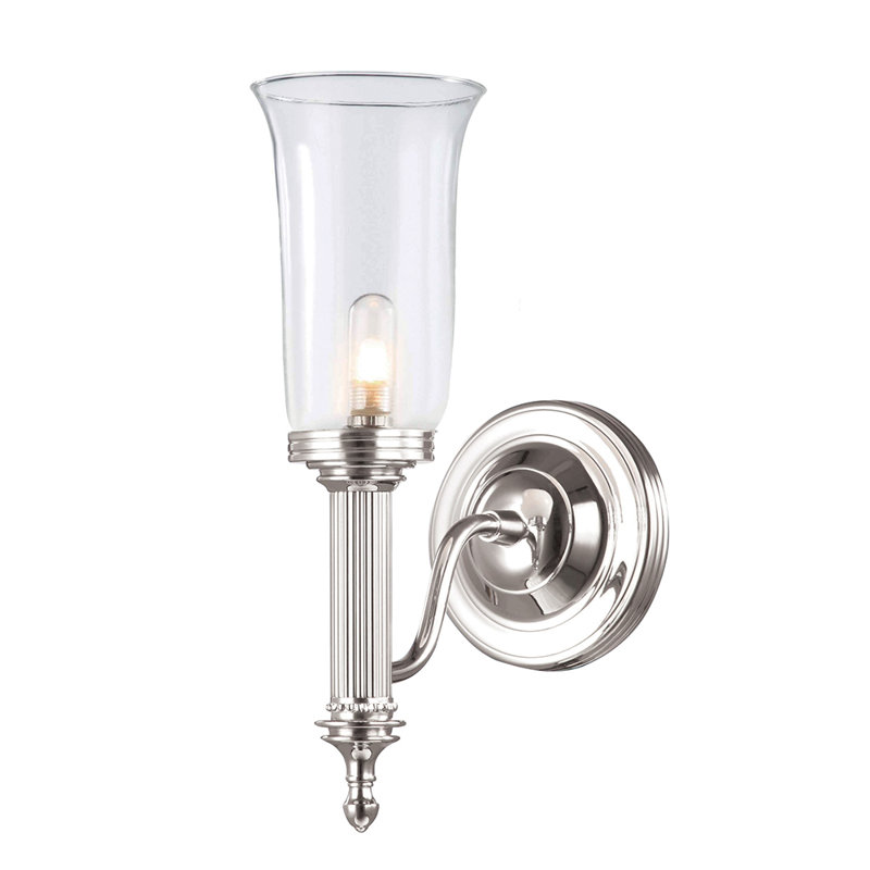 Thompsonville Armed Sconce, Polished Nickel