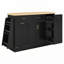 Multi-Functional Storage Sideboard Sliding Door Cabinet with 3-Tier Spice Rack-1415227355