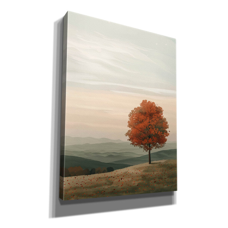 'Peace In Autumn' by r3darch0n Canvas Wall Art, 16" H x 12" W x 0.75" D