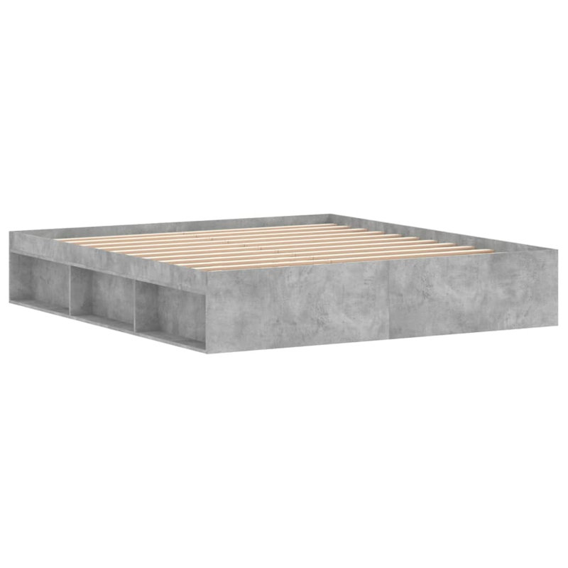 Afriani Storage Bed, Super King (6'), Concrete Grey