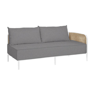 Havana Cane N-Dura Resin Wicker Outdoor Right Arm Facing Sectional