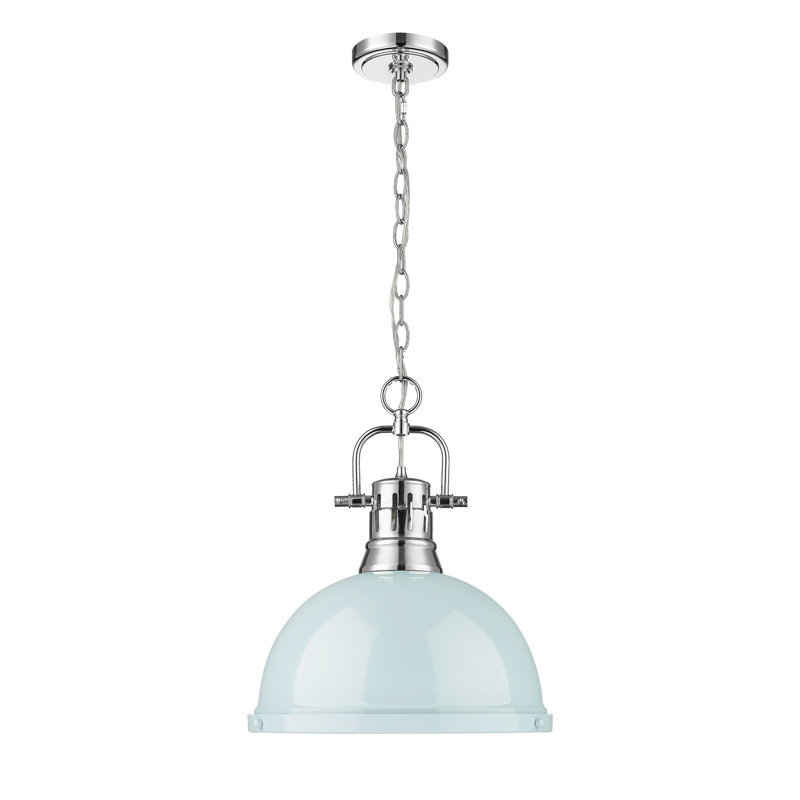 Alethia 1 - Light Pendant, Seafoam, Chrome