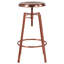 Tabouret de bar pivotant à hauteur réglable Lukachukai-119969029