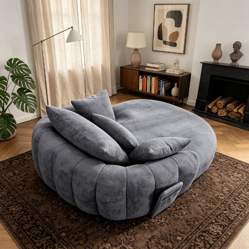 Upholstered Chaise Lounge, CSN-W5807S00004Grey991-1