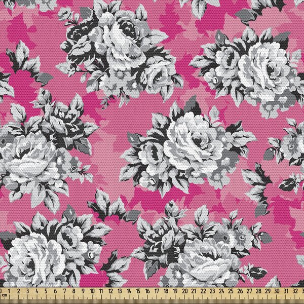 Maroon Floral Chintz Moving Editions Vintage Fabric By The Yard Affordable  Home Fabrics Buy now and save money