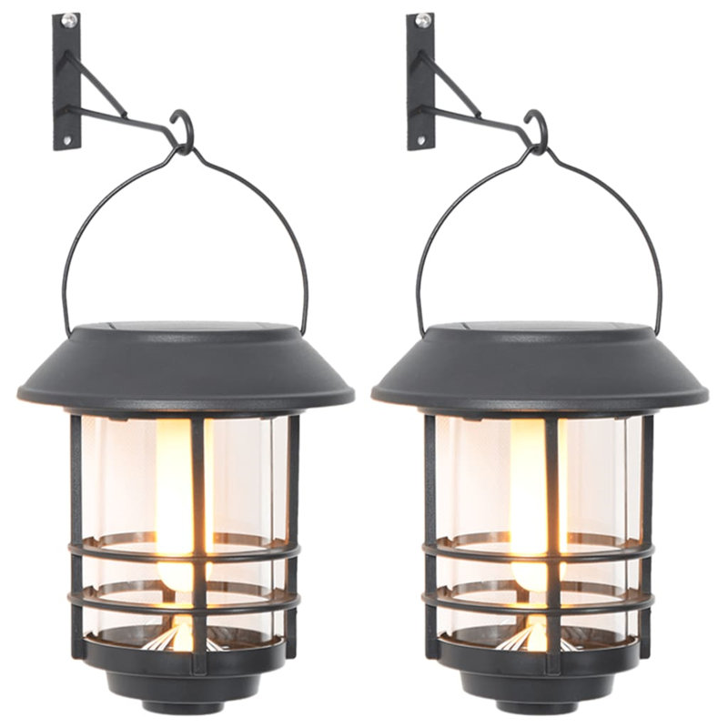 Fairlane Satin Black Solar Powered Outdoor Wall Lantern