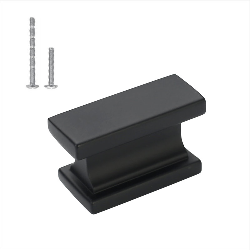 1 7/16" Length Rectangle Knob Multipack, Black