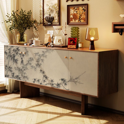 Retro and minimalist style sideboard