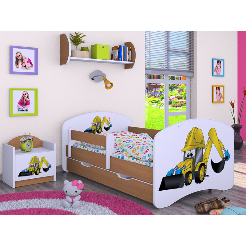 Mantooth Cabin Bed Themed Beds with Storage Included, Light Brown