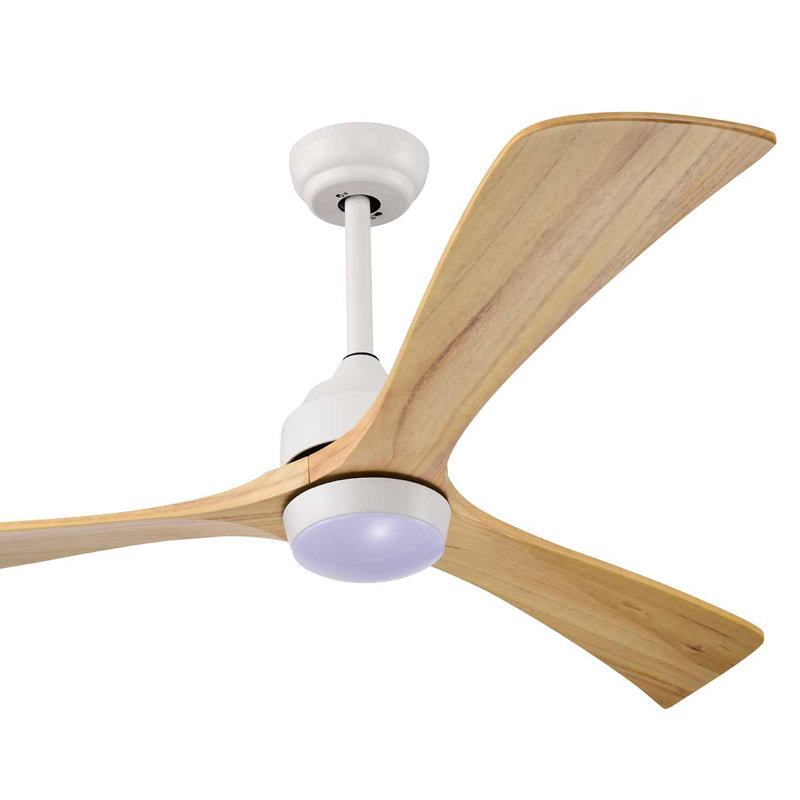 Junna 52'' Ceiling Fan with LED Lights, Natural
