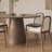 Vintage style solid wood round dining table set-110728901