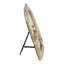 Cadre photo moderne en résine avec motif d'oiseau et d'arche, idéal pour un coin lecture ou une table d'appoint - 20 cm, doré