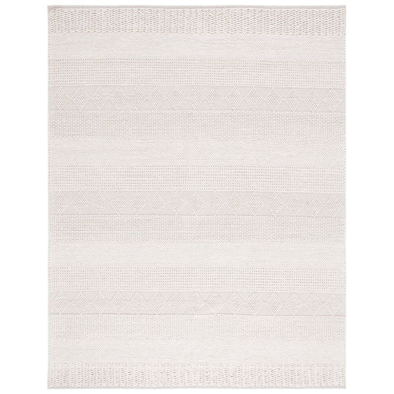 Concho Hand Woven Wool Solid Color Rug, Rectangle 8' x 10'