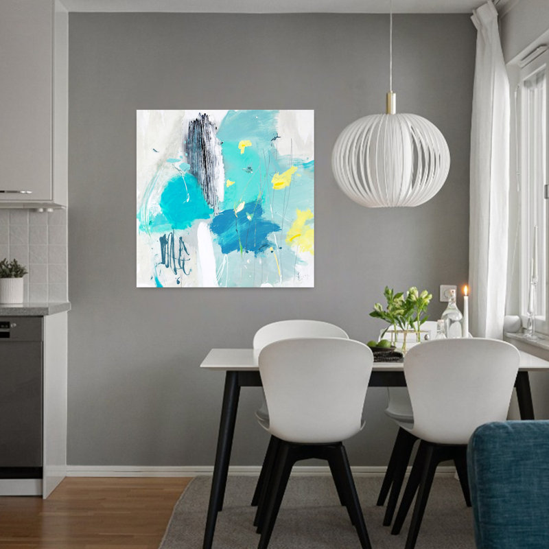 Narcisse, art abstrait contemporain, H 32 po x l 32 po