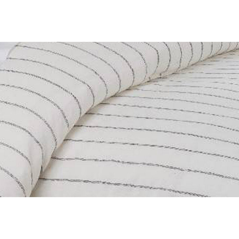 Eberly Striped Linen Duvet Cover, Queen Duvet Cover, Ivory