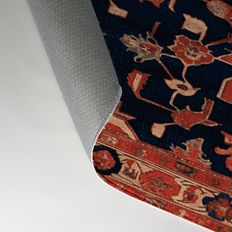 Tapis d'intérieur et d'extérieur brun Persian, Rectangulaire 3 pi x 5 pi