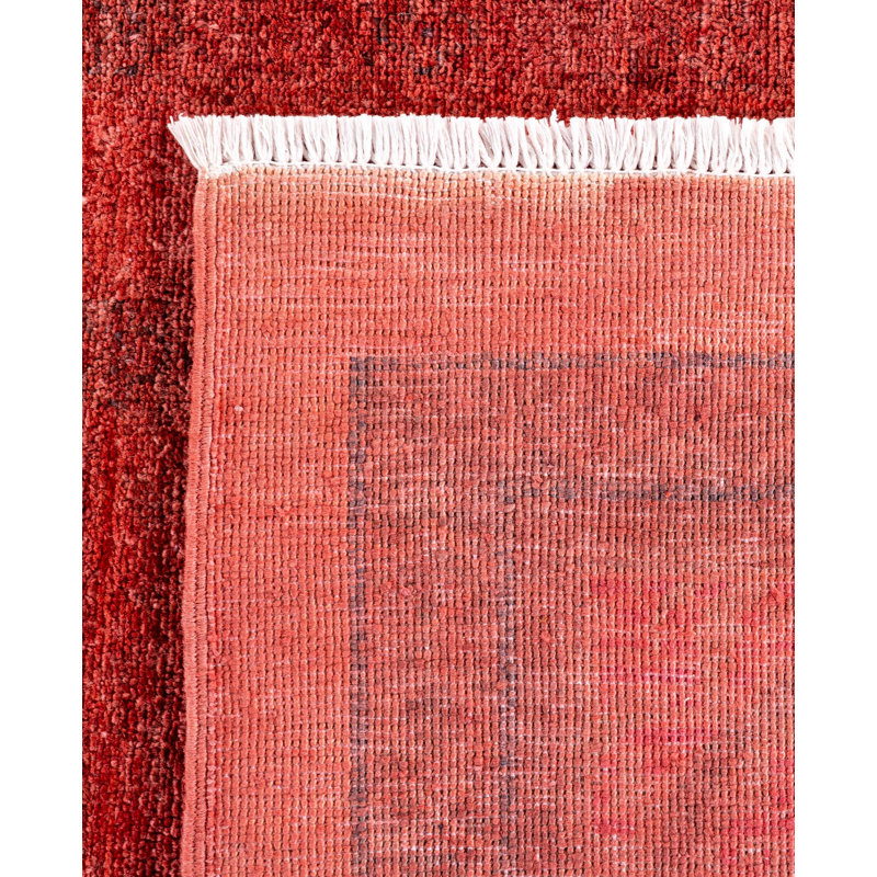 Overdyed One-of-a-Kind 9' 2" X 11' 9" Hand Knotted Area Rug