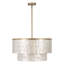 22" 5-Light Tiered Capiz Shell Drum Chandelier-1545769804-1545769805