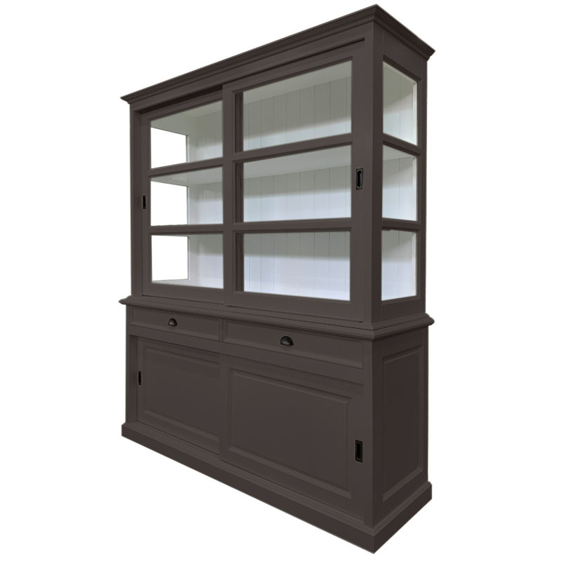 Jacksonport Display Cabinet, Beige Grey/White