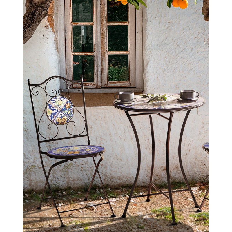 CORIANO Folding Patio Dining Side Chair