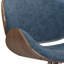 Tabouret de bar moderne pivotant rembourré Marana-1168484434
