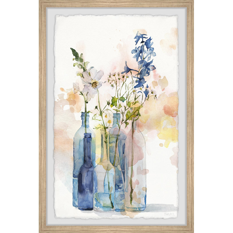 Bottle Blues by Parvez Taj - 1 Piece Single Picture Frame Painting, 61 cm H x 41 cm W