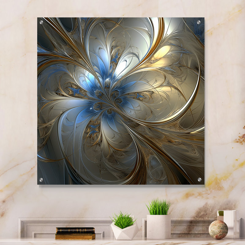 Rhode Tender Floral Whirling Spiral, H 16 po x l 16 po