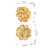 Gold Rose Wall Decor Of 2, Rich Golden Shade, Intricate Details, Versatile For Home, Living Room, Bedroom, Hallway 2 Hanging Roses, Hue, Petal Design, Home Decor,-63854120