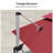 Hokku Designs 10' X 13' Rectangle Cantilever Umbrella with Steel Plate Base-1490949057