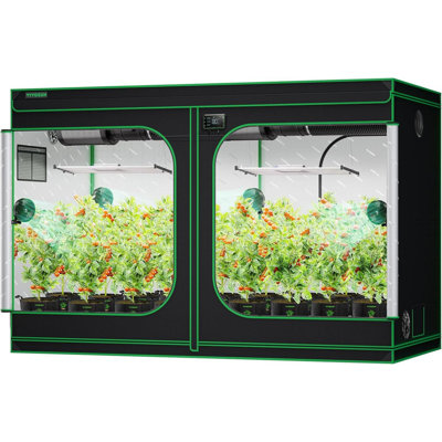 120"x60"x80" Grow Tent with Observation Window and Floor Tray for Hydroponics Indoor Plant