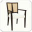 Chaise avec accoudoirs 2 pièces ergonomique, confortable, élégante, durable, pratique et polyvalente-1411463332