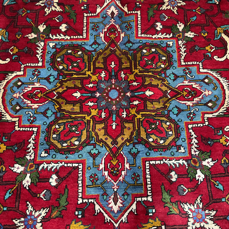HERAT ORIENTAL Handmade Heriz Wool Rug
