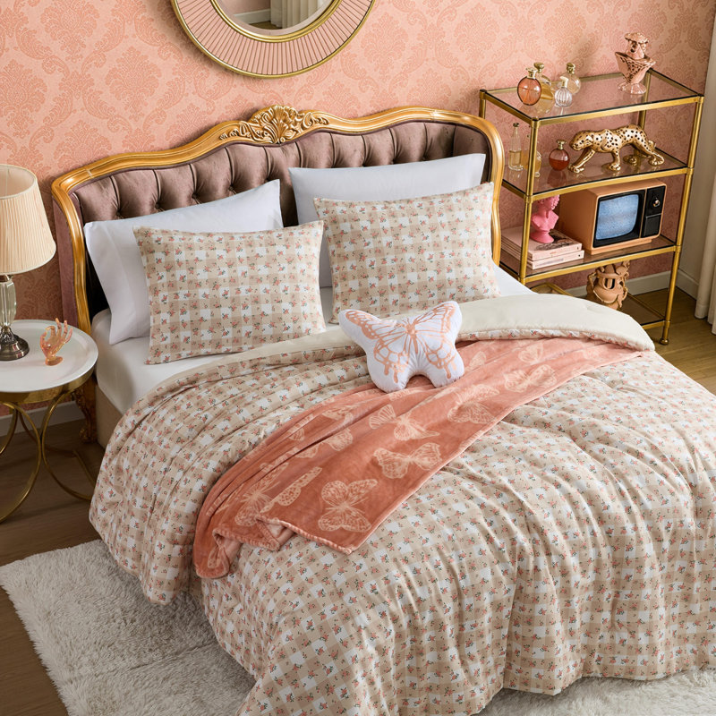 Ensemble d'édredon réversible Betsey Johnson Ditsy, Grand lit